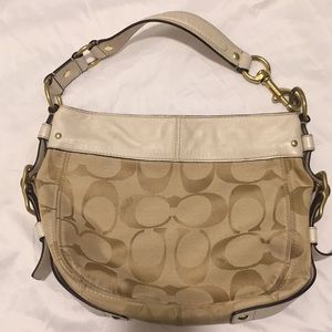 Authentic khaki Coach purse